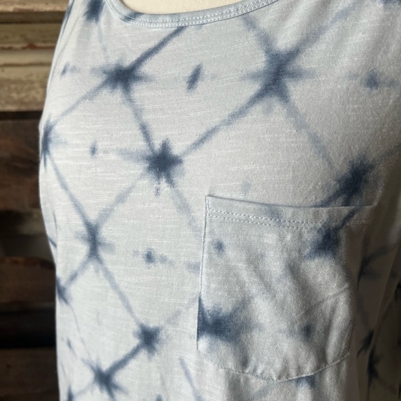 🟤NEW SONOMA Swing Dress with Pockets in Blue Burst Print XL - Picture 2 of 5